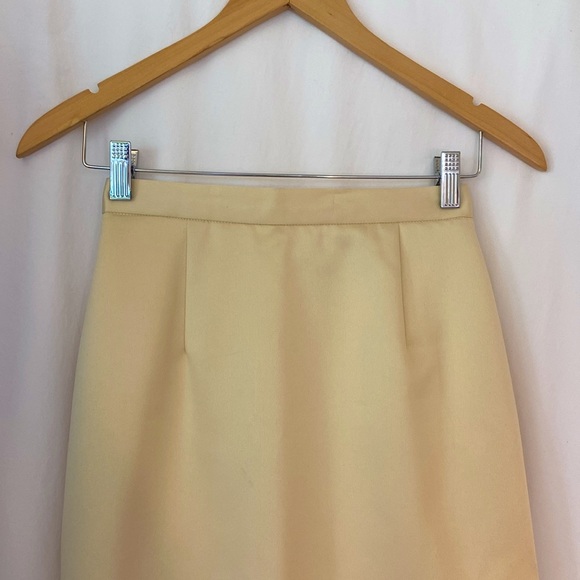 ZOLA EVENING Formal Wedding or Special Occasion Pale Yellow Maxi Skirt Size 4/6 - Picture 3 of 6